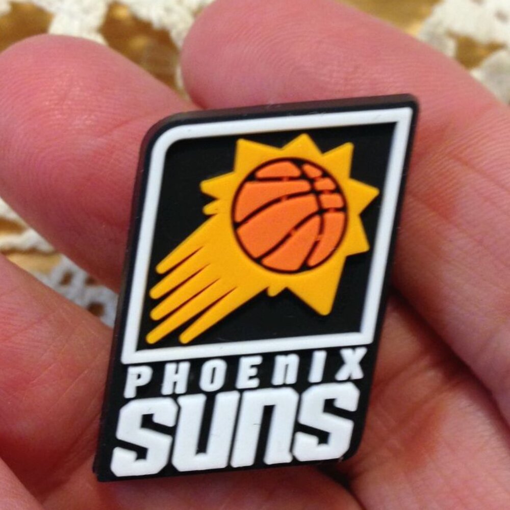 Phoenix Suns Sports Shoe Charm for crocs, NBA basketball jibbitz *2/$8! 3/$10!